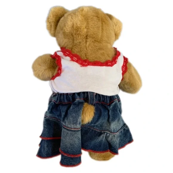 VTG 2003 Build-A-Bear “Lil' Caramel Cub” Plush Bear with Denim Outfit - Picture 3 of 5